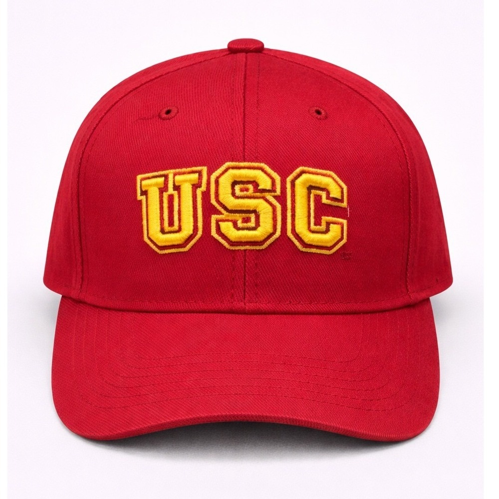 Vintage USC Trojans Red T.E.I. Adjustable Baseball Cap NCAA Collegiate One Size